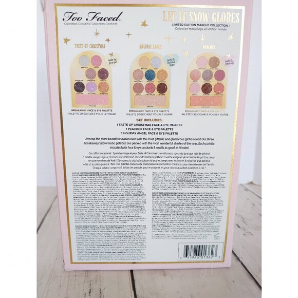 Too Faced Let It Snow Globes Makeup Collection Limited Edition Gift Set Palettes - Picture 3 of 9